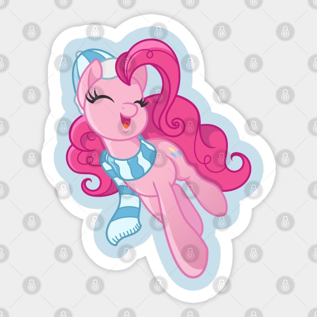 My Little Pony Christmas Pinkie Pie Sticker by SketchedCrow